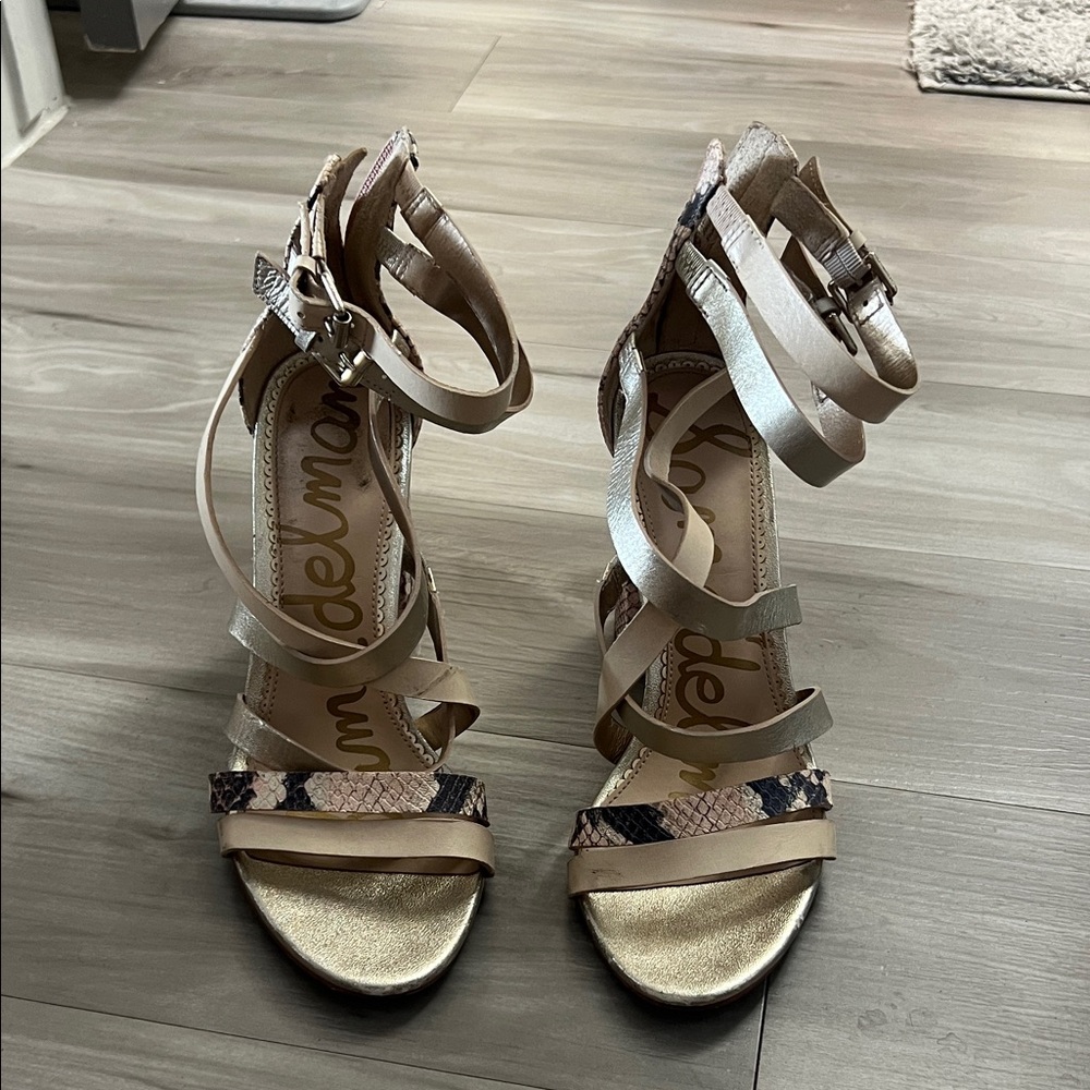 Sam Edelman Metallic and Snakeskin Heels